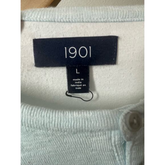 1901 Nordstrom Mens Light Blue Henley Long Sleeve Shirt Size Large NWOT - Picture 4 of 4